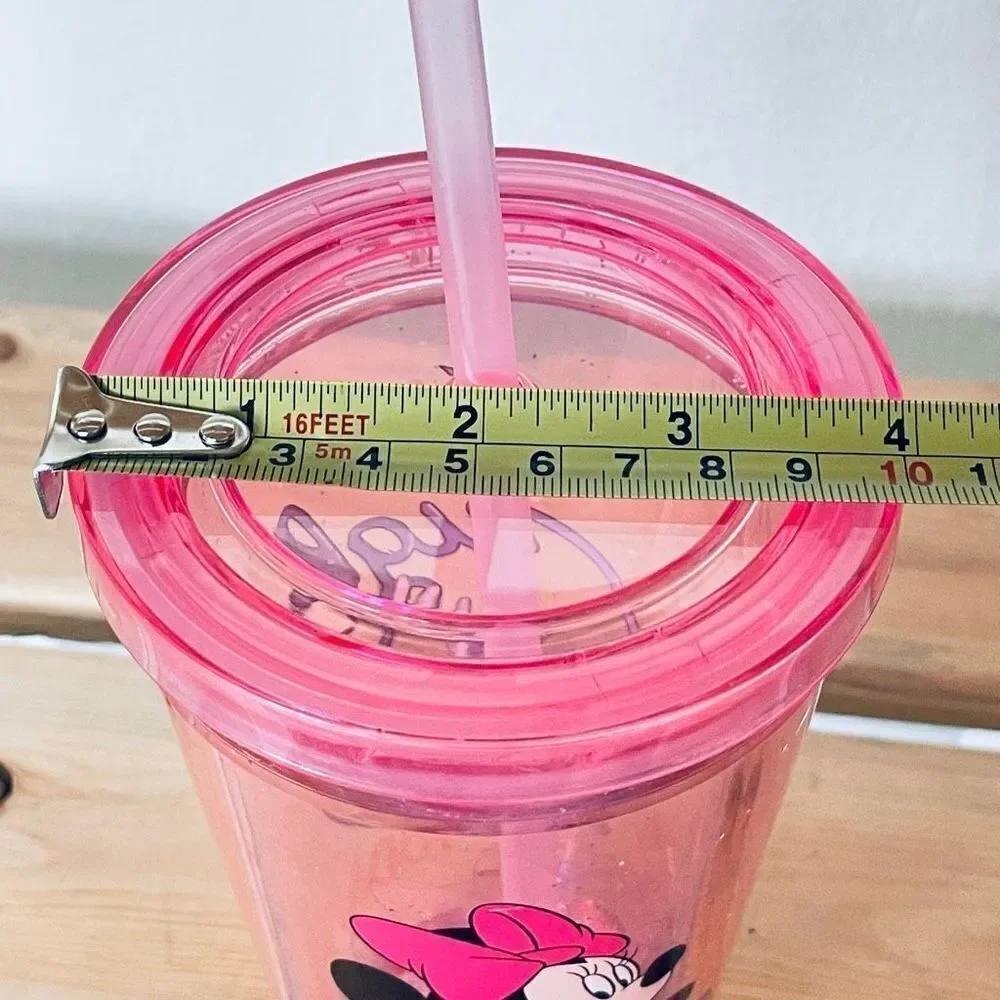 NWT Disney Minnie Mouse Prom Grad Pink A Big High Five for Today travel Tumbler